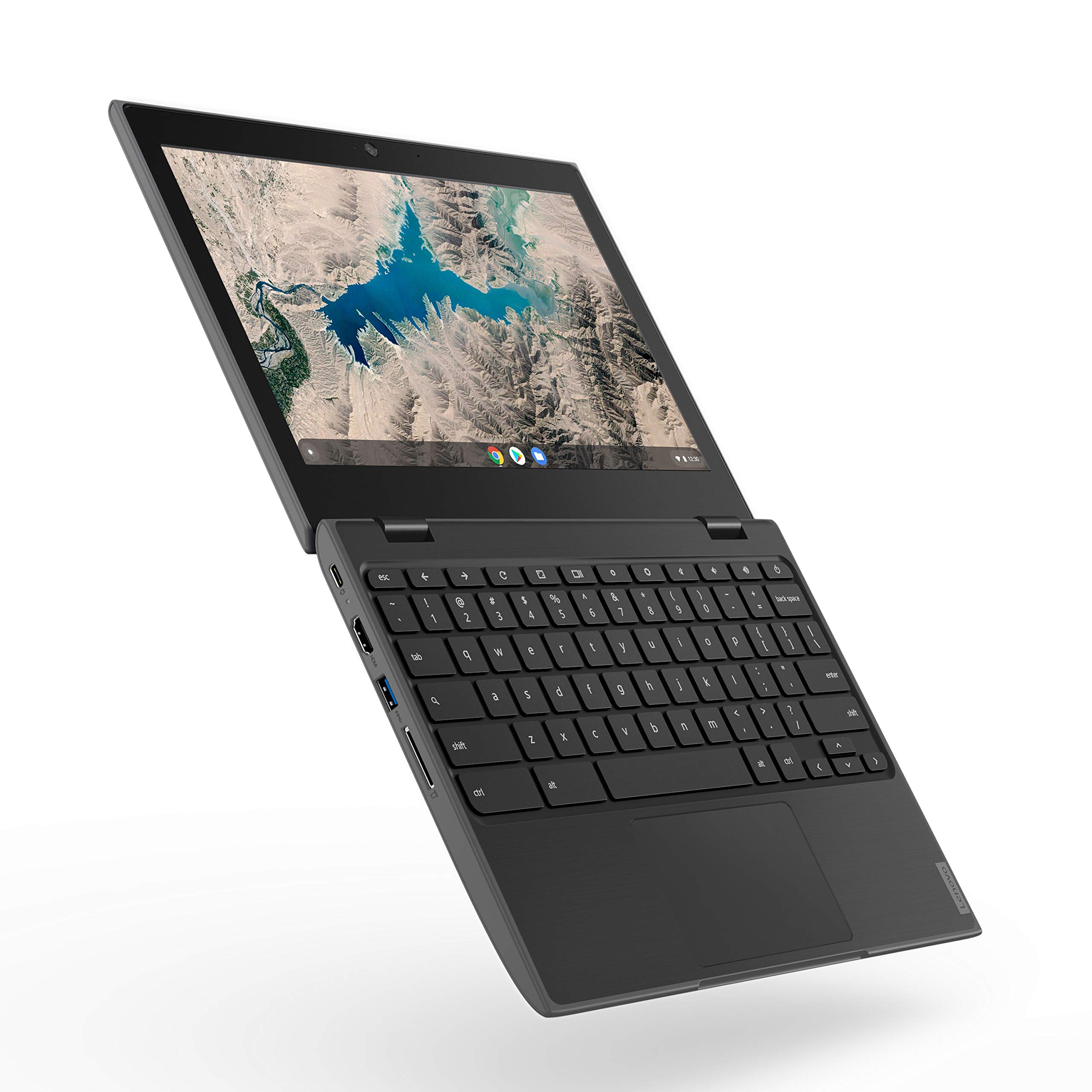Lenovo 100E Chromebook 2ND Gen Laptop, 11.6″ HD (1366 X 768) Display, MediaTek MT8173C Processor, 4GB LPDDR3 RAM, 16GB eMMC TLC SSD, Powervr GX6250, Chrome OS, 81QB000AUS, Black