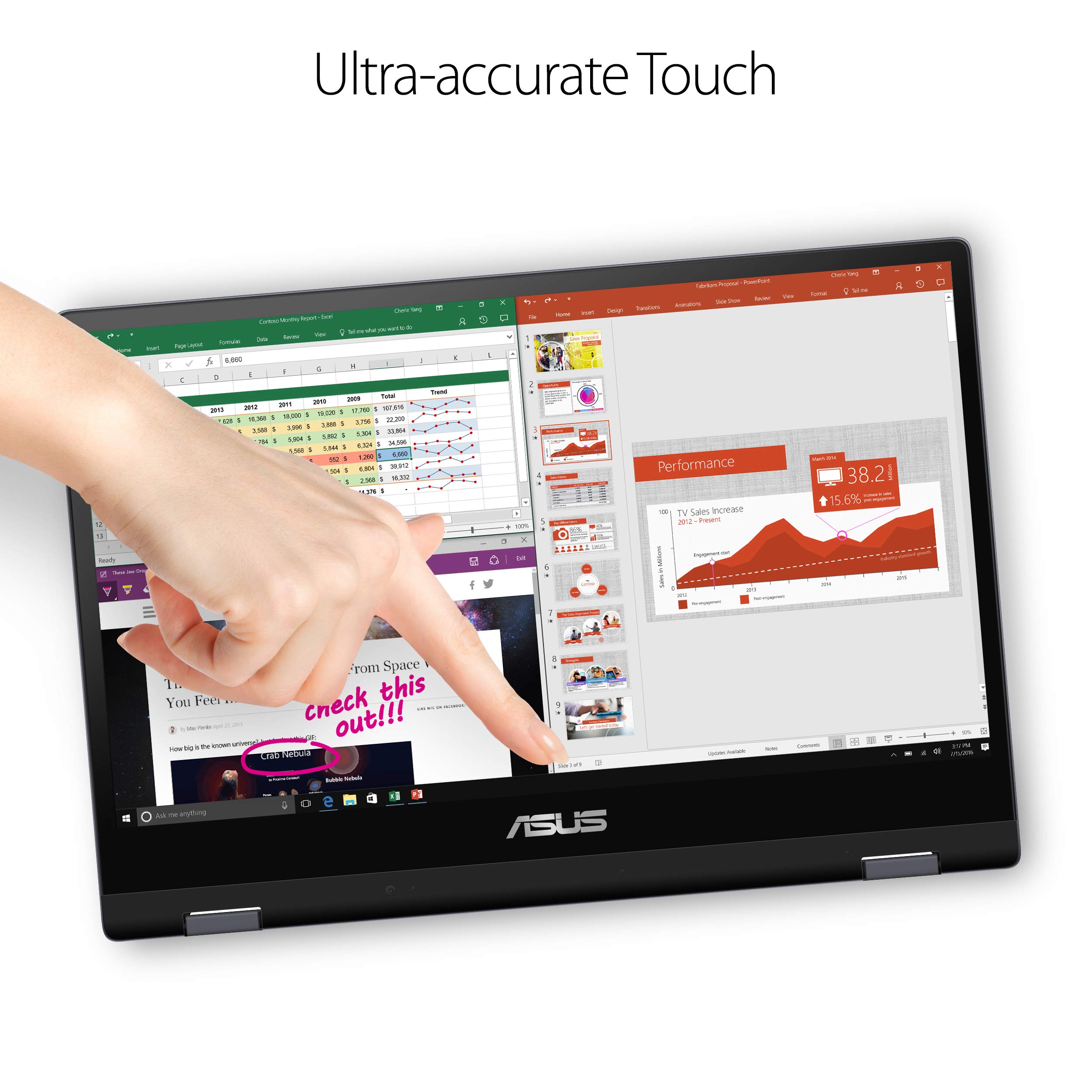 ASUS Vivobook Flip 14 Thin and Light 2-in-1 Touchscreen Laptop, 14” Full HD, Intel Pentium Gold 4415U Processor, 4GB DDR4 RAM, 128GB SSD, Fingerprint Reader, Windows 10 in S Mode, TP412UA-DB21T