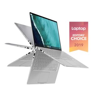 Asus Chromebook Flip C434 2 in 1 Laptop, 14″ Touchscreen FHD 4-Way NanoEdge, Intel Core M3-8100Y Processor, 4GB RAM, 64GB eMMC Storage, All-Metal Body, Backlit KB, Silver, Chrome OS, C434TA-DSM4T