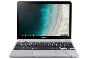 Samsung Chromebook Plus V2, 2-in-1, 4GB RAM, 64GB eMMC, 13MP Camera, Chrome OS, 12.2″, 16:10 Aspect Ratio, Light Titan (XE520QAB-K03US)