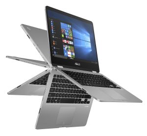 ASUS VivoBook Flip 14 Thin and Light 2-in-1 HD Touchscreen Laptop, Intel 2.6GHz Processor, 4GB RAM, 64GB Storage, Windows 10 in S Mode (Switchable to Win 10 Home), 1 Year Office 365 – J401MA-YS02