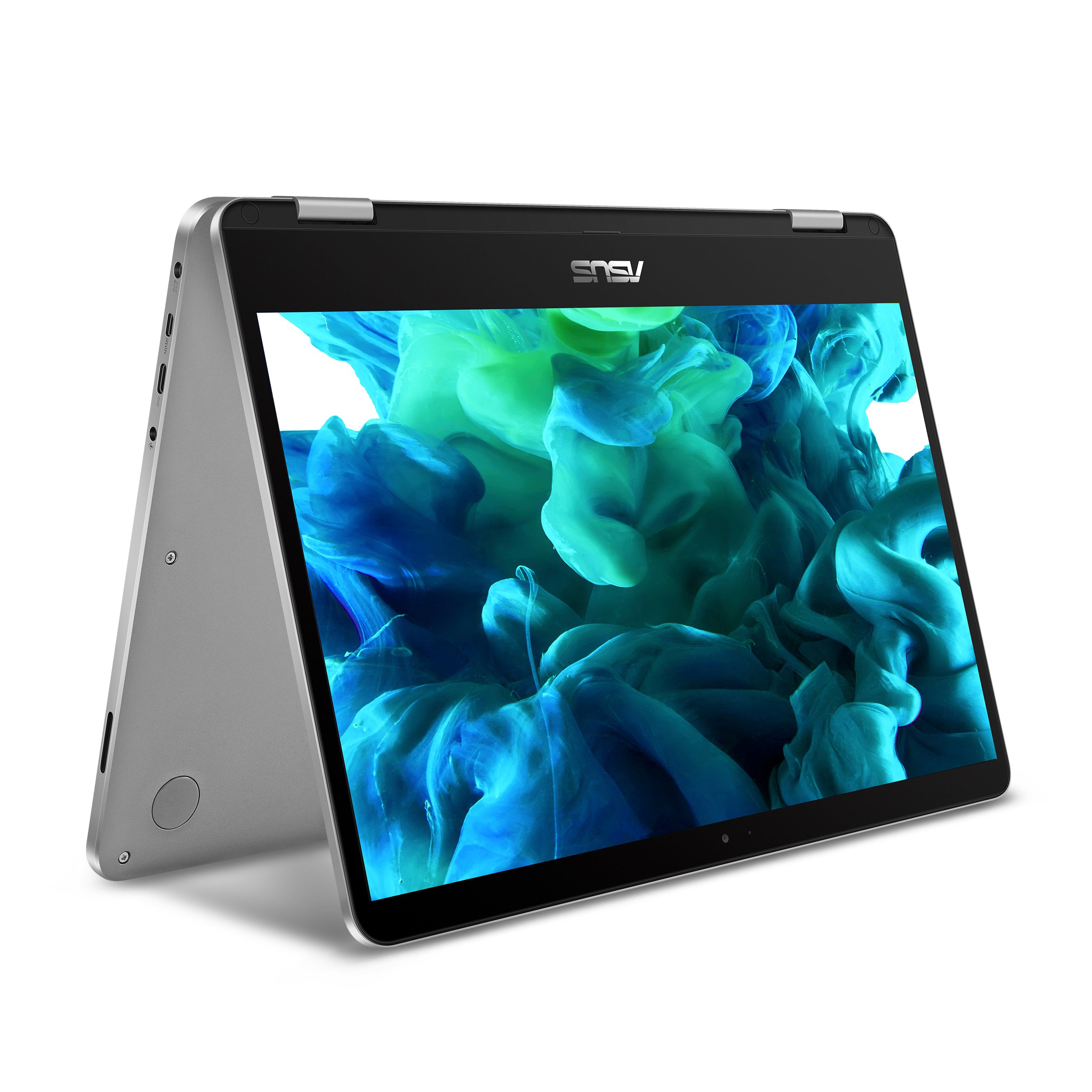 ASUS VivoBook Flip 14 Thin and Light 2-in-1 HD Touchscreen Laptop, Intel 2.6GHz Processor, 4GB RAM, 64GB Storage, Windows 10 in S Mode (Switchable to Win 10 Home), 1 Year Office 365 – J401MA-YS02