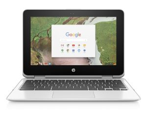HP Chromebook x360 11-inch Convertible Laptop, Intel Celeron N3350, 4GB RAM, 32GB eMMC storage, Chrome OS (11-ae040nr, White) (Renewed)