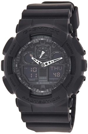 Casio Men’s G-SHOCK – The GA 100-1A1 Military Series Watch in Black
