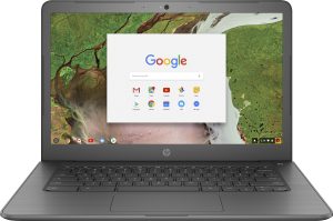 HP 14″ TouchScreen Chromebook – Intel Celeron N3350 – 4GB Memory – 32GB eMMC – WiFi & Bluetooth – Webcam – Gray