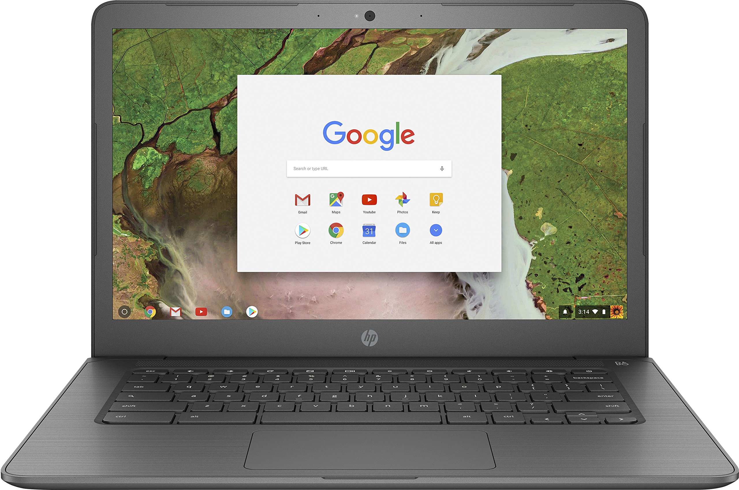 HP 14″ TouchScreen Chromebook – Intel Celeron N3350 – 4GB Memory – 32GB eMMC – WiFi & Bluetooth – Webcam – Gray