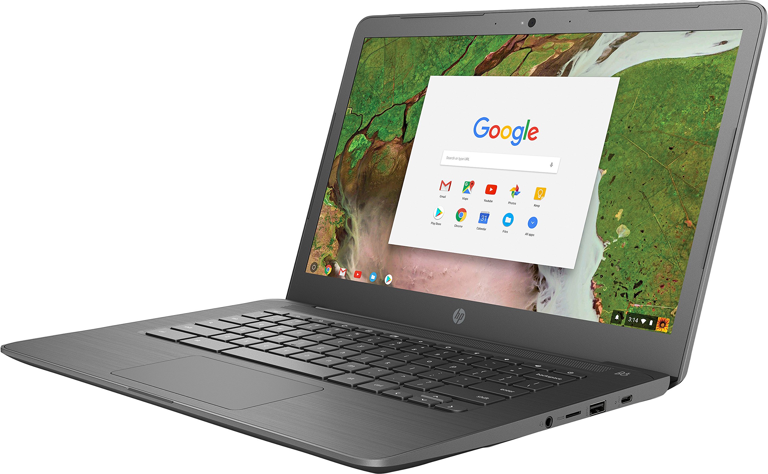HP 14″ TouchScreen Chromebook – Intel Celeron N3350 – 4GB Memory – 32GB eMMC – WiFi & Bluetooth – Webcam – Gray