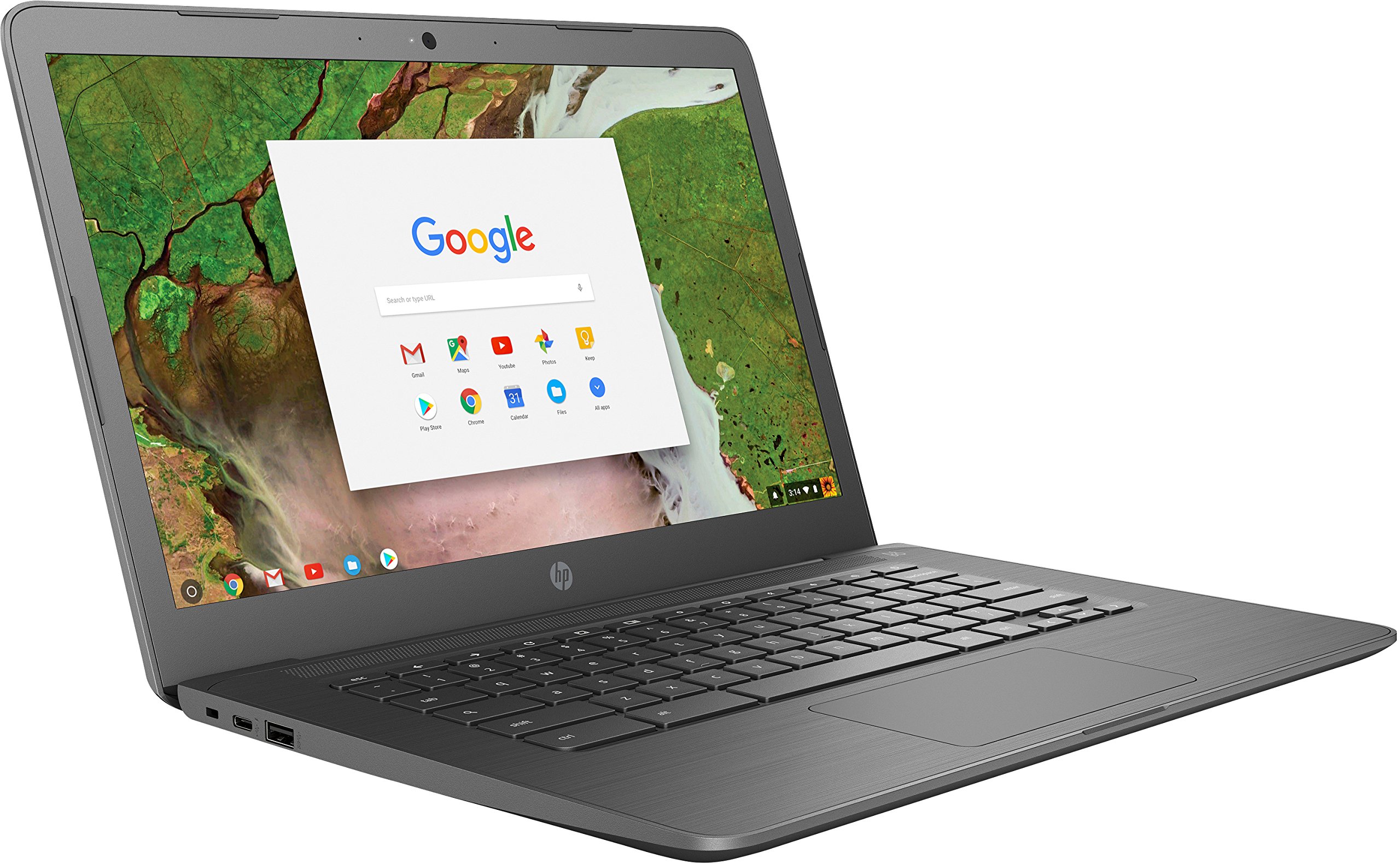 HP 14″ TouchScreen Chromebook – Intel Celeron N3350 – 4GB Memory – 32GB eMMC – WiFi & Bluetooth – Webcam – Gray