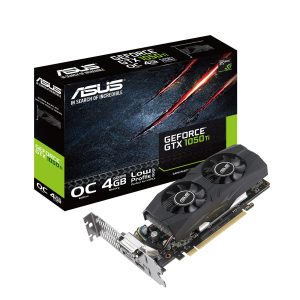 ASUS GeForce 4GB HDMI 2.0 DP 1.4 DVI Graphics Card (GTX1050TI-O4G-LP-BRK)