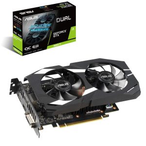 ASUS GeForce GTX 1660 Ti 6GB Dual-fan Overclocked Edition VR Ready Dual HDMI DP 1.4 Gaming Graphics Card (Dual-GTX1660TI-O6G)