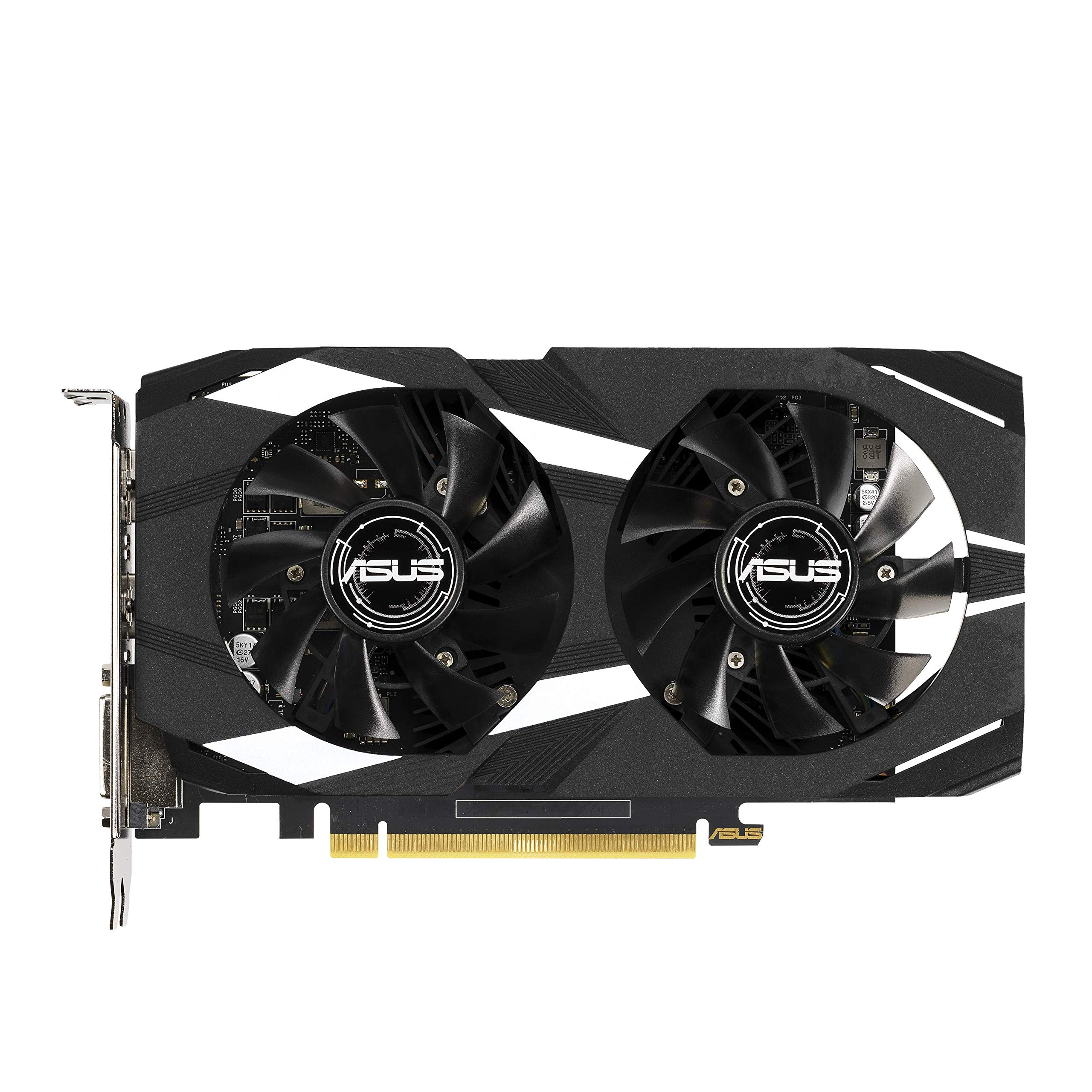 ASUS GeForce GTX 1650 Overclocked 4GB Dual-Fan Edition VR Ready HDMI DP 1.4 DVI Graphics Card (Dual-GTX1650-O4G)