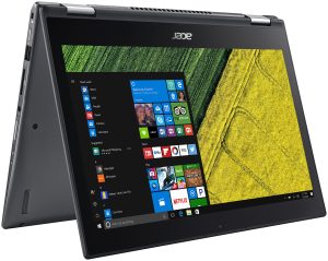 Acer Spin 5, 8th Gen Intel Core i5-8250U, 13.3″ Full HD Touch, 8GB DDR4, 256GB SSD, Windows 10 Home, SP513-52N-5621