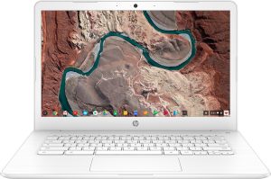 HP 14-inch Chromebook HD SVA (1366 x 768) Touchscreen, Intel Dual Core Celeron N3350 1.1GHz, 4GB DD3L RAM, 16GB eMMc Hard Drive, Bluetooth, HDMI, Stereo Speakers, HD Webcam, Google Chrome OS