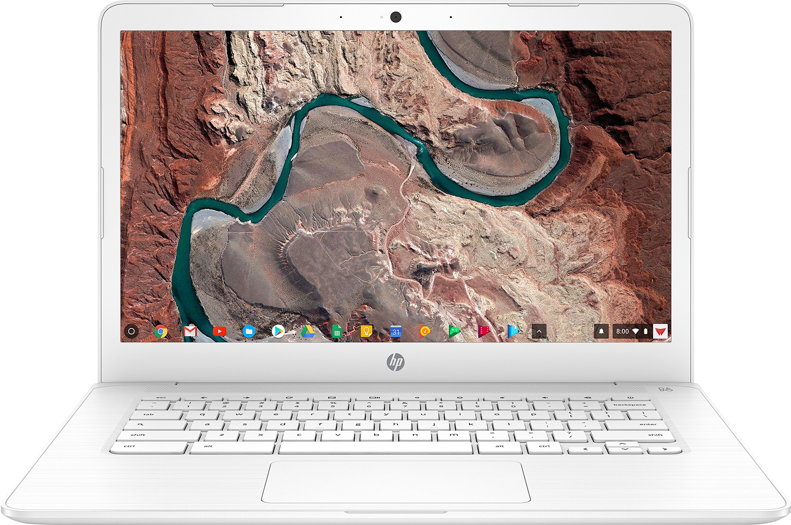 HP 14-inch Chromebook HD SVA (1366 x 768) Touchscreen, Intel Dual Core Celeron N3350 1.1GHz, 4GB DD3L RAM, 16GB eMMc Hard Drive, Bluetooth, HDMI, Stereo Speakers, HD Webcam, Google Chrome OS