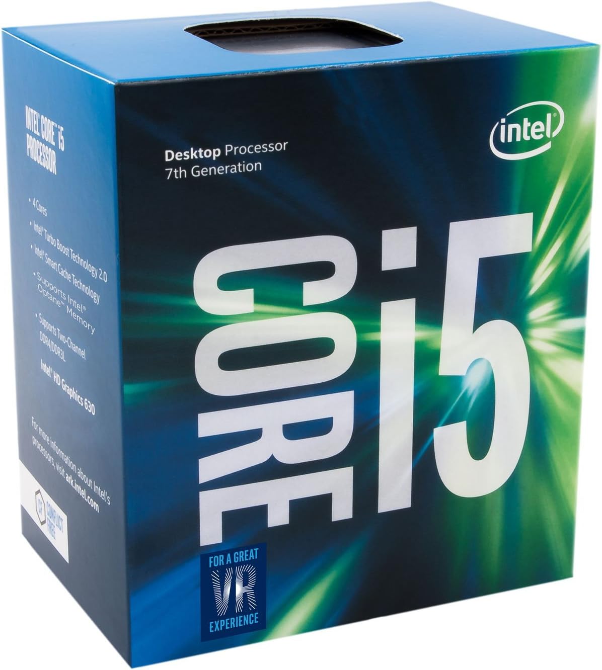 Intel Core i5-7500 3.4 GHz QuadCore 6 MB Cache CPU - Black