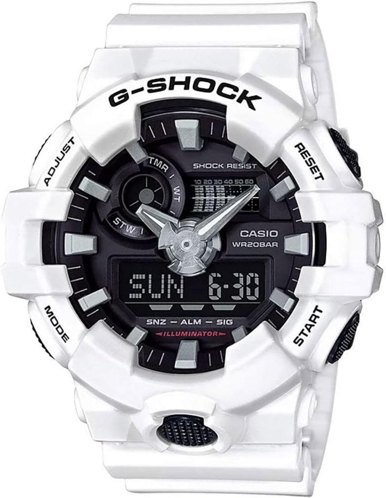 G-Shock Men's GA700-7ACR Watch White Black