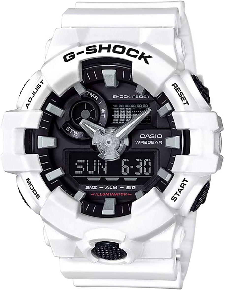 G-Shock Men's GA700-7ACR Watch White Black