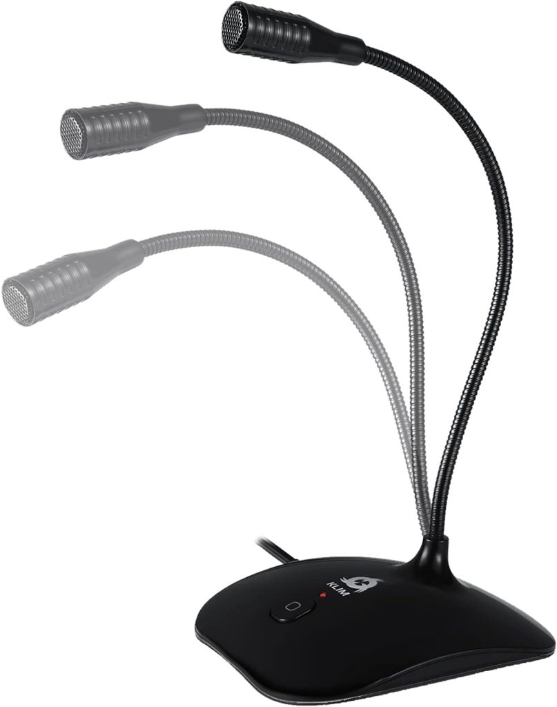 KLIM Talk USB Desk Microphone, Professional Mic with Stand for Recording