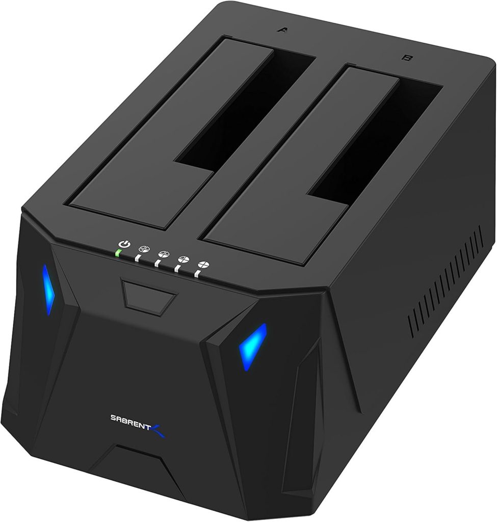 SABRENT Dual Bay Hard Drive Docking Station, 2 Bay Enclosure