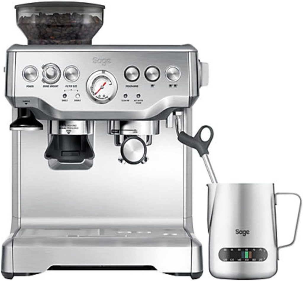 Sage Barista Express, Bean to Cup Machine, Brushed Stainless Steel