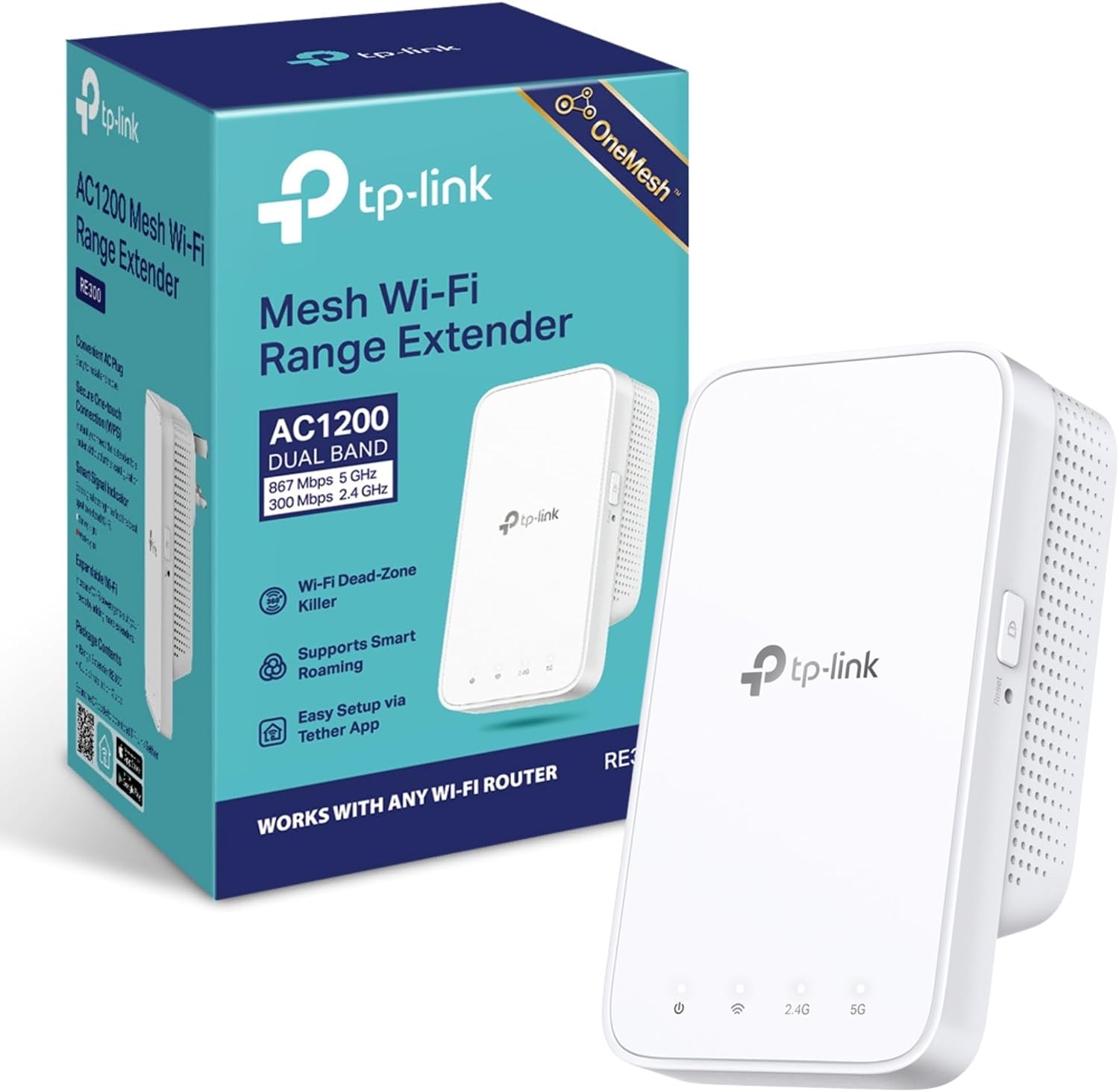 TP-Link RE300 AC1200 WiFi Extender Booster WiFi Booster