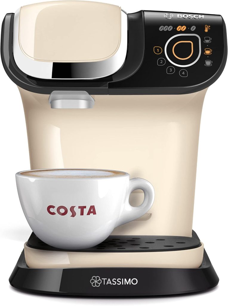 Tassimo by Bosch My Way 2 Pod Coffee Machine, TAS6507GB, Cream