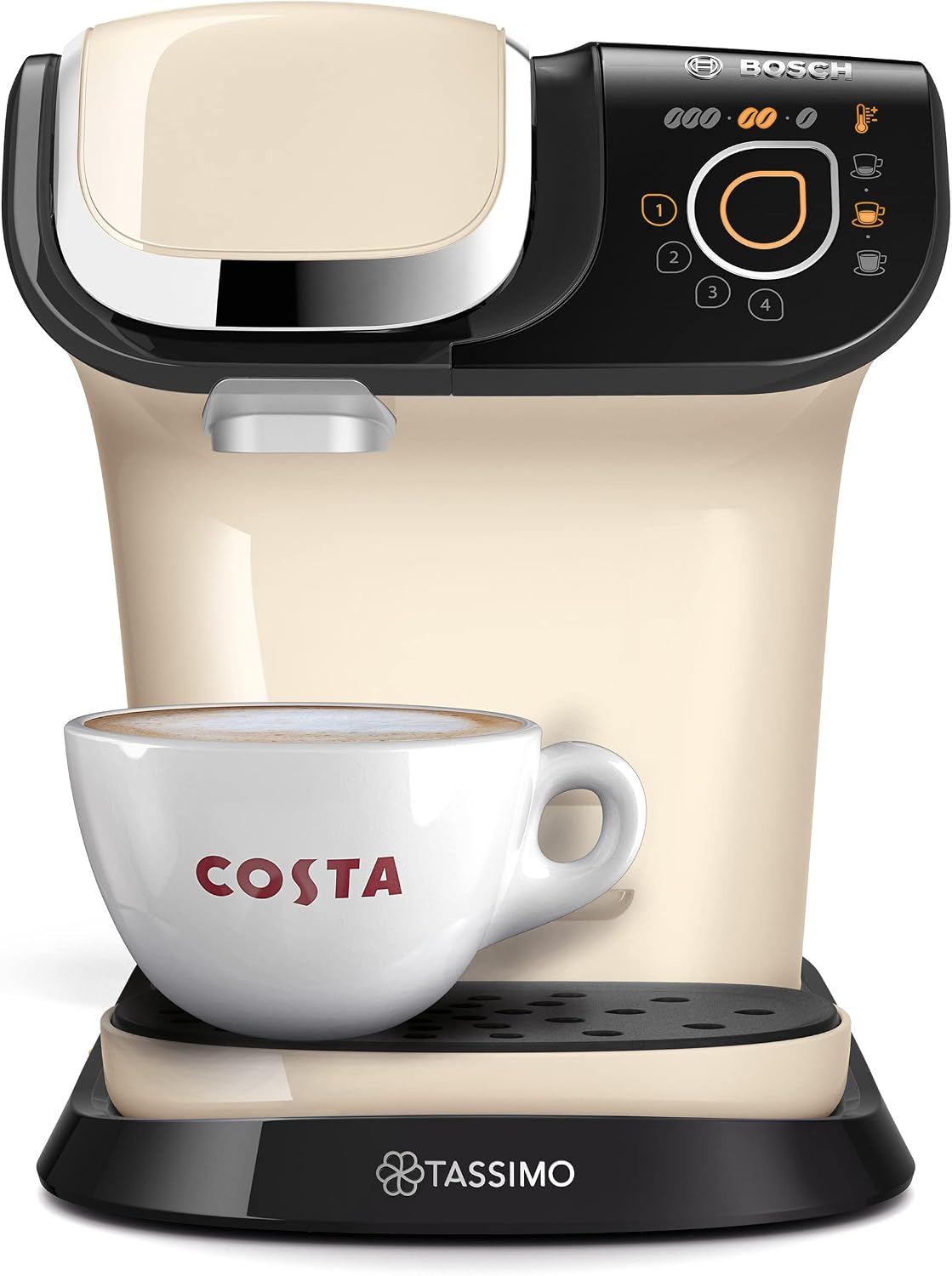 Tassimo by Bosch My Way 2 Pod Coffee Machine, TAS6507GB, Cream