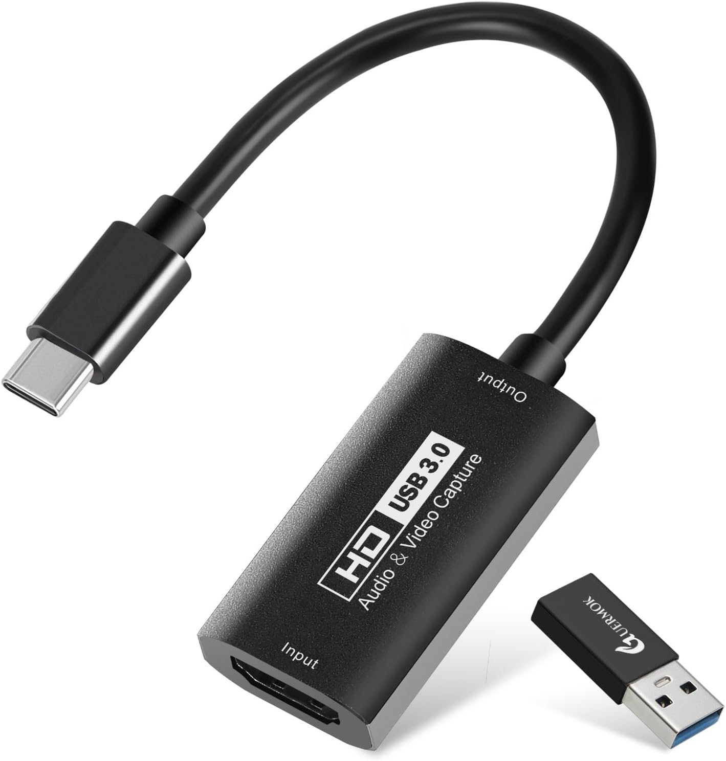 Video Capture Card, USB3.0 HDMI to USB-C Capture Device, 2K@30FPS