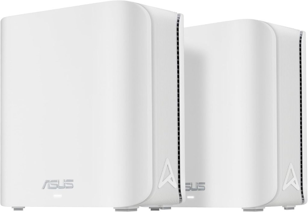ASUS ZenWiFi BD4 Dual-band WiFi 7 Mesh, 3600 Mbps, 5100 sq.ft. (2pk), Dual 2.5G Ports, Security VPN and Parental Controls Included, Smart Home Master SSIDs