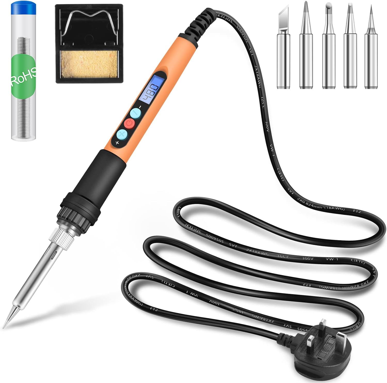 HANDSKIT Soldering Iron Kit Electric, Soldering Iron 90W Welding Tools
