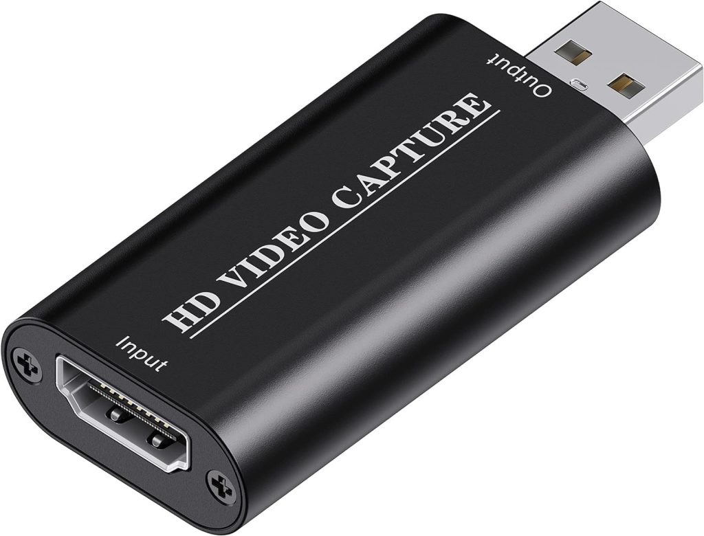 4K HDMI Video Capture Card, Game Capture Card, Cam Link Card, Video Capture Device HDMI to USB 2.0 for Gaming, Streaming, Compatible with Nintendo Switch, PS3/4, Xbox One