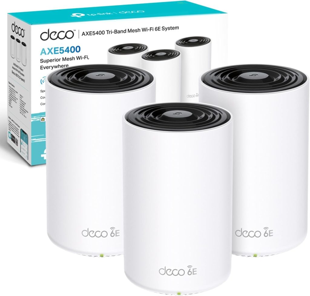 TP-Link Deco XE75(3-pack) AXE5400 Tri-Band Whole Home Mesh WiFi 6E System