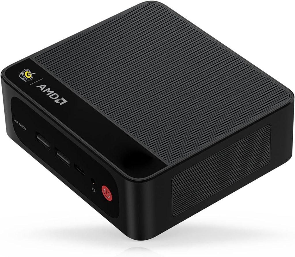 Beelink Mini PC SER5, AMD Ryzen 5 5500U(6C/12T,up to 4.0GHz), 16GB DDR4 480GB M.2 NVMe SSD Mini Computer Windows 11 Pro, 4K Triple Display HDMI/DP/Type-C, 2.5G LAN/WiFi6/BT5.2