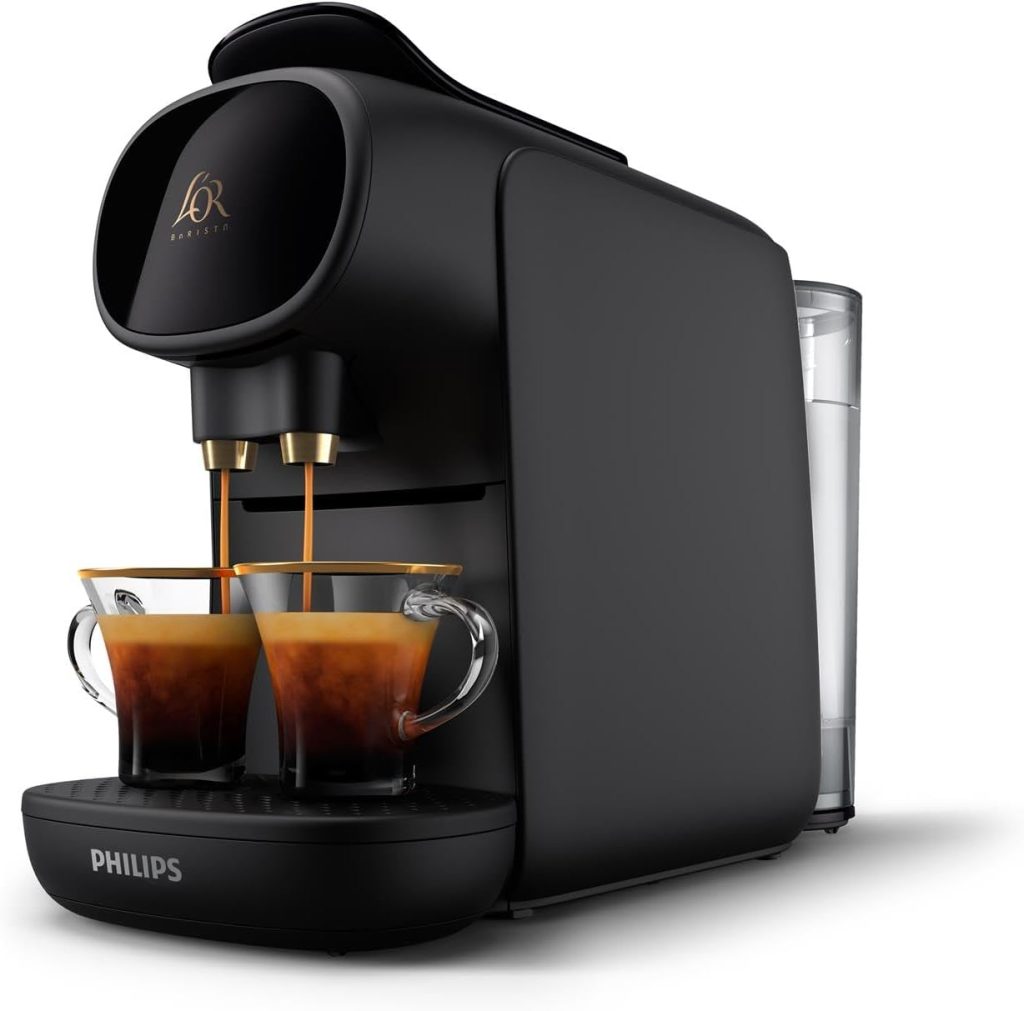 PHILIPS L'OR Barista Sublime, Pod Coffee Machine, Dual Spout, 19 bars,Black