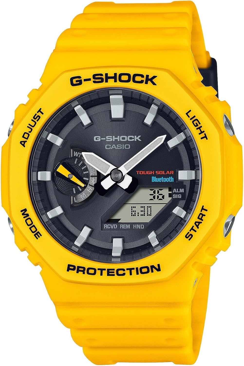 G-Shock GAB2100C-9A Bluetooth Solar GAB2100 Series, Yellow, Yellow, Modern
