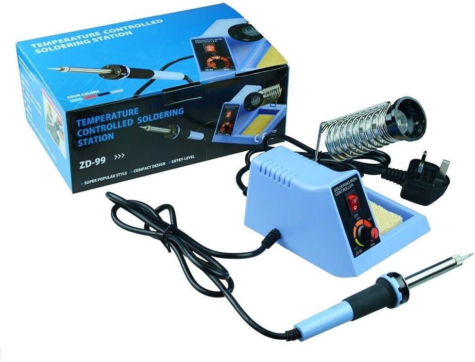 48W Temperature Adjustable Soldering Station Solder Iron Kit Electronics DIY Hobby Repairs