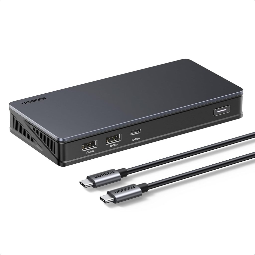 UGREEN Laptop Docking Station, 9-in-1 Dual 4K@60Hz Dock with DisplayLink