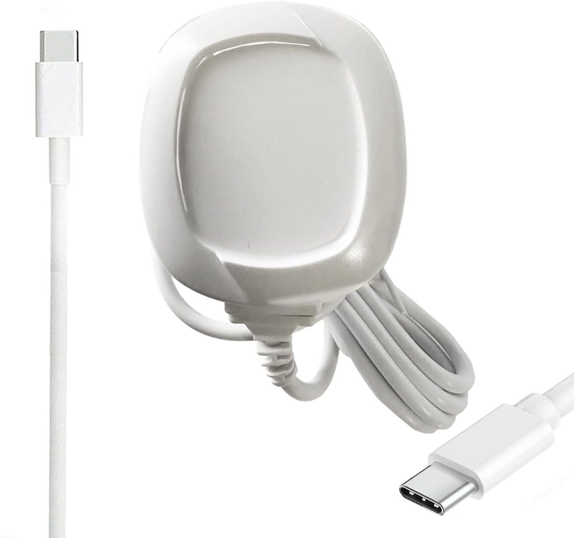 Google Pixel Charger - USB Type C Compatible - 2Amp Fast Charger - CE & RoHS Approved - UK 3-Pin Plug - White