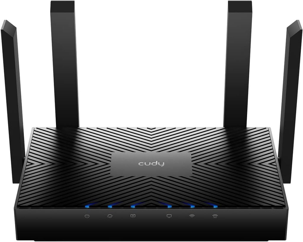 Cudy AX3000 Gigabit Mesh Wi-Fi 6 Router, 4x GbE, 160MHz, VPN Full, WR3000