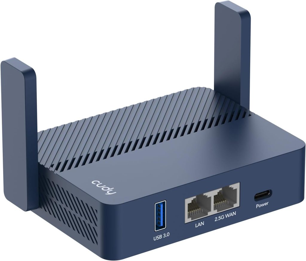 Cudy AX3000 Pocket-Sized Wi-Fi 6 Travel Router, 6-in-1 Modes, VPN, TR3000