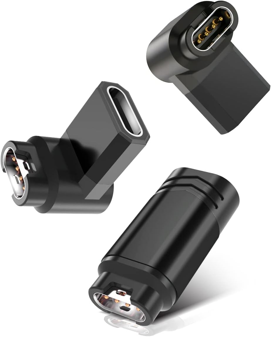 USB C Charger Adapter for Garmin Smartwatch Charging Cable 3Pack