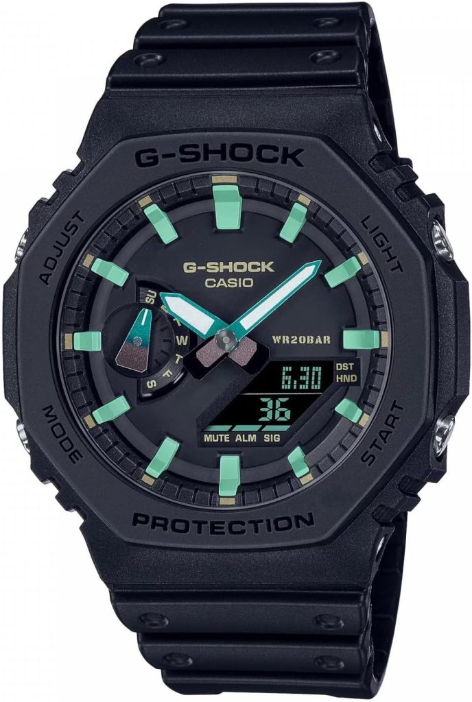 Casio Rust Color Men's Watch, Analogue and Digital, Multifunction, Neobrite hands, 20 ATM - CA.GA-2100RC-1AER
