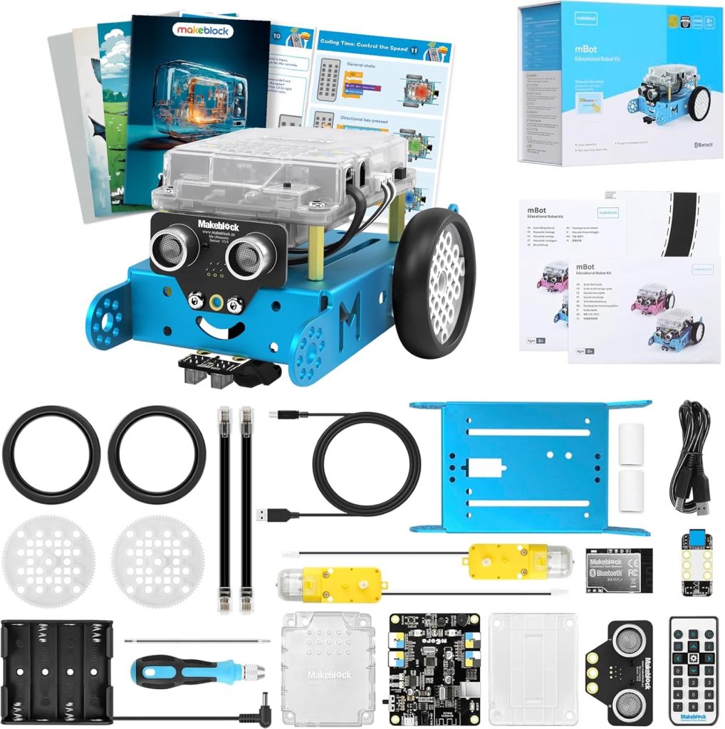 Makeblock mBot Robot Kit with Scratch Coding Box, STEM Projects for Kids