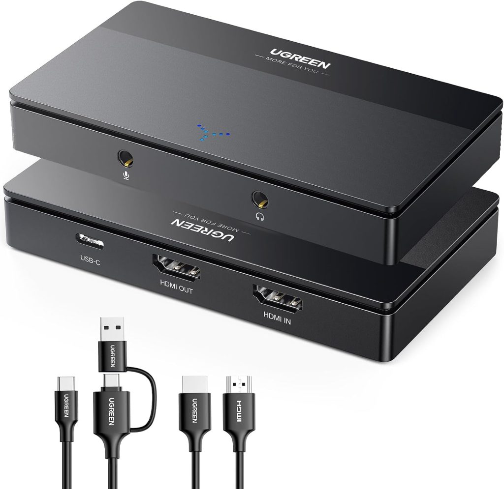 UGREEN Video Capture Card HDMI to USB C Streaming Device 1080P 60fps