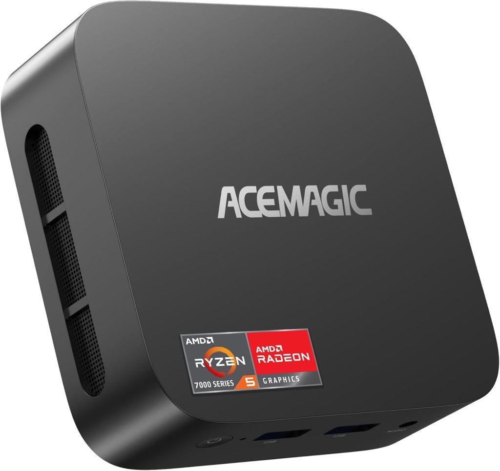 ACEMAGICIAN Kron Mini K1 Mini PC Windows 11 Pro, AMD Ryzen 5 7430U(6C/12T, up to 4.3GHz), 60Hz 4K 3 Display Mini Computer, AMD Radeon Graphics, 16GB RAM 512GB M.2 SSD,Wi-Fi6/BT5.2 for Office/Business