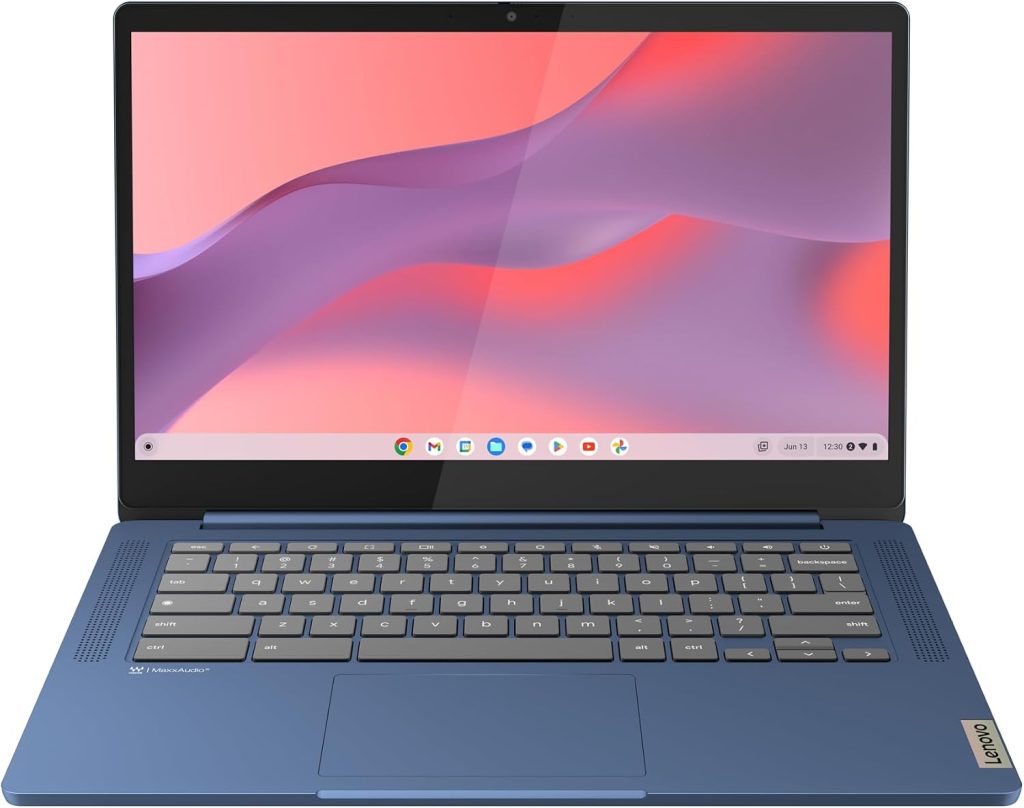 Lenovo IdeaPad Slim 3 Chromebook 14M868 | 14", FHD Laptop, MediaTek Kompanio 520 Octa-Core, 8GB LPDDR4x RAM, 128GB eMMC, ARM Mali-G52 GPU | ChromeOS, Wi-Fi 6 | Non-backlit, UK keyboard - Abyss Blue