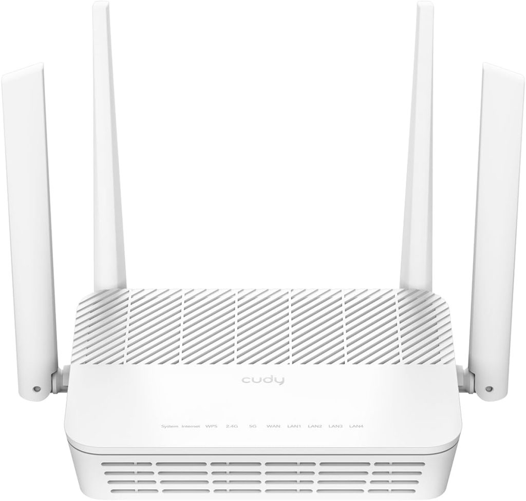 Cudy AX3000 2.5G Dual-Band Wi-Fi 6 Router, 4x GbE, 160MHz, OpenWRT, WR3000H