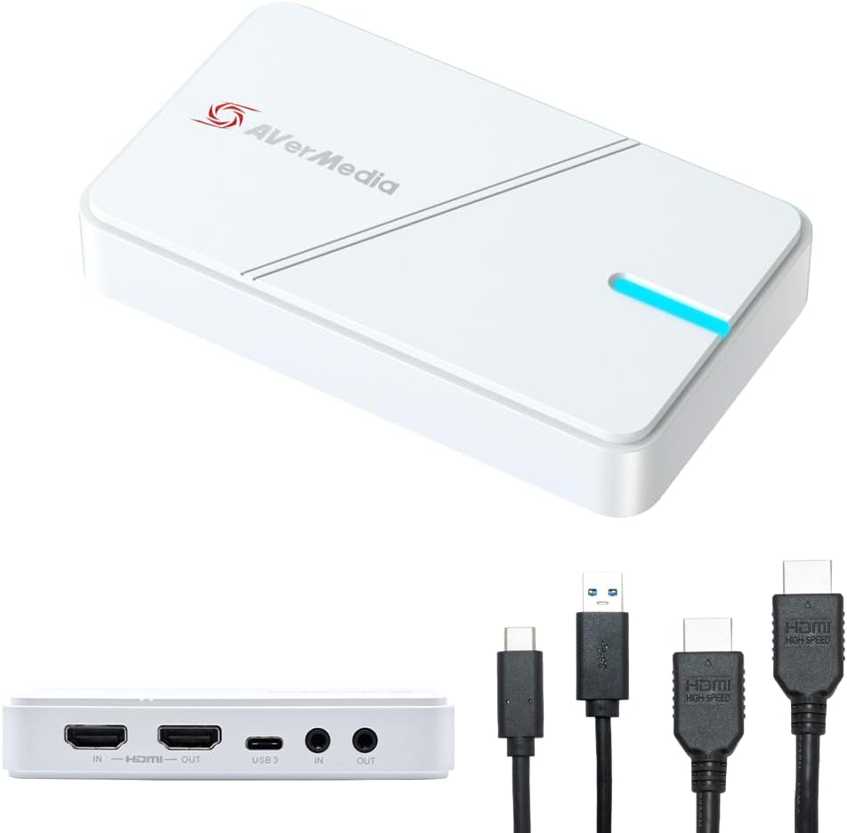 AVerMedia GC551G2 Live Gamer EXTREME 3-4K30 USB Capture Card with 4K60 HDR Passthrough, VRR, USB 3.2, Plug & Play, Low Latency Streaming for PS5, Xbox, OBS, Twitch, Mac, Windows 11, PC