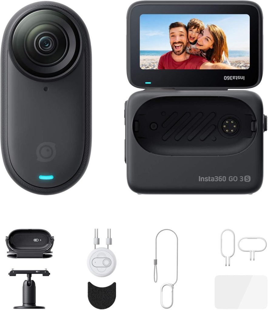 Insta360 GO 3S Action Bundle 128GB - 4K Vlogging Camera, Tiny & Portable