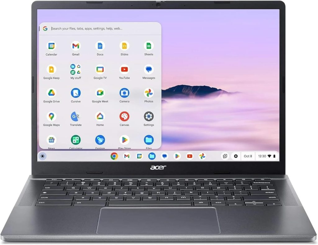 Acer 2024 Chromebook Plus 514 Touchscreen Laptop, Intel 8-Core i3-N305, 8GB LPDDR5, 512GB SSD, 14" FHD IPS Touchscreen, Wi-Fi 6E, FHD 1080P Webcam, Reader